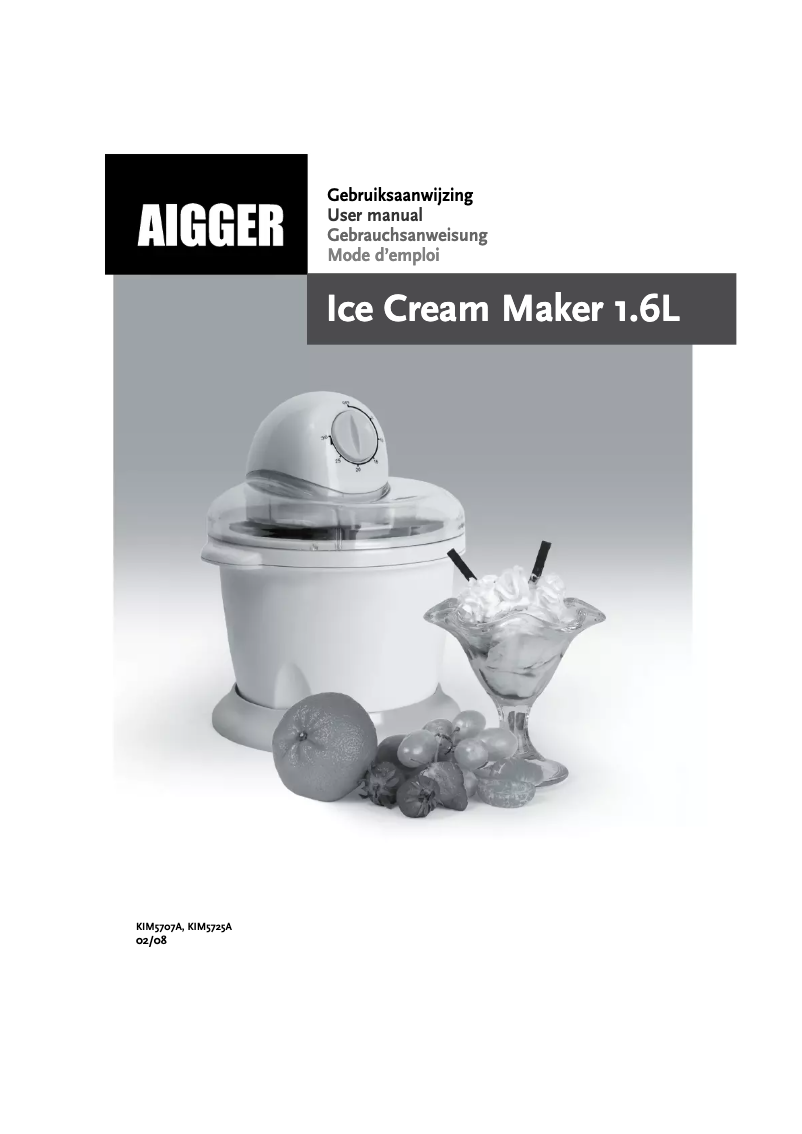 Page n°1 - Manuel utilisateur Montiss KIM5725A