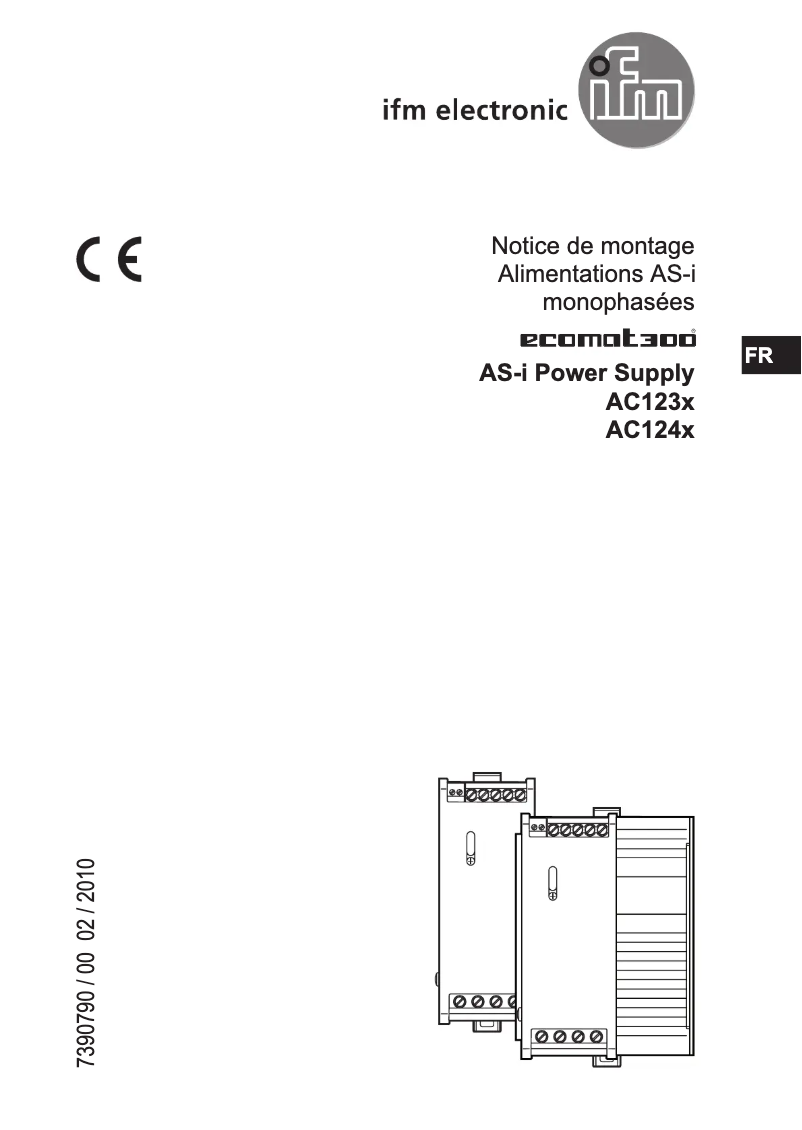 Page n°1 - Manuel utilisateur IFM AC1244