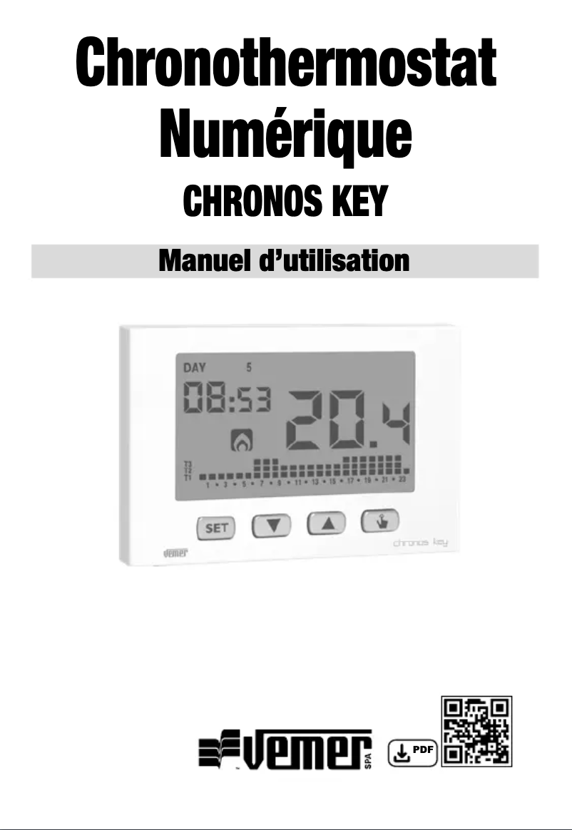 Image de la première page du manuel de l'appareil Chronos Key