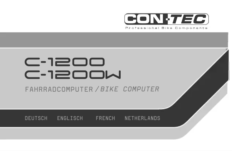 Page n°1 - Manuel utilisateur Contec C-1200W