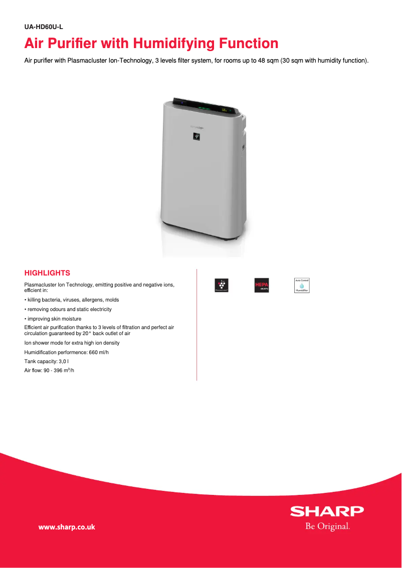 Image de la première page du manuel de l'appareil UA-HD60U