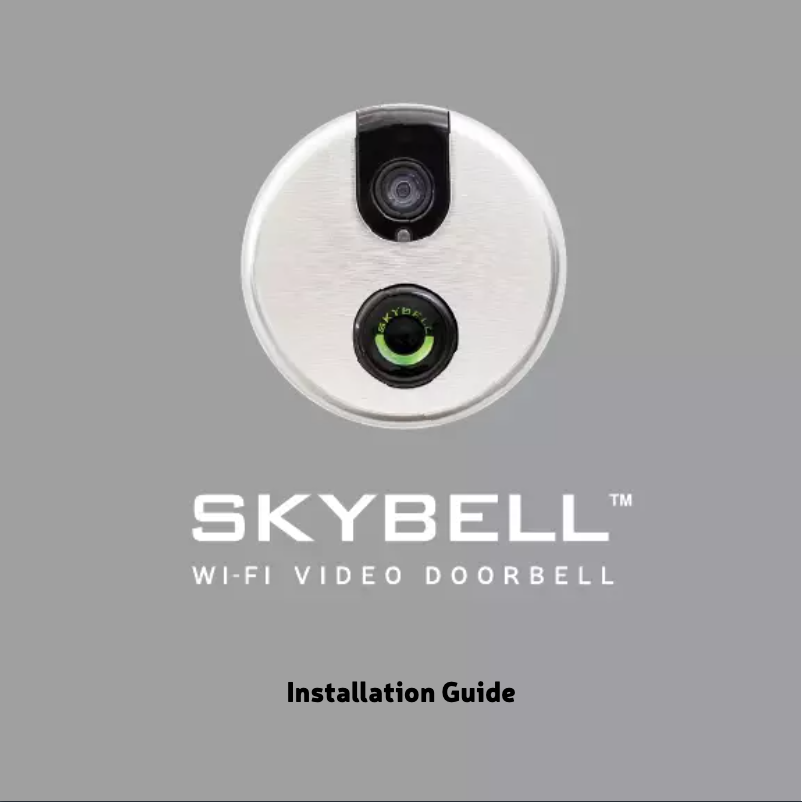 Página 1 del manual Manual de usuario SkyBell 2.0 WIFI VIDEO