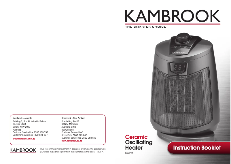 Page n°1 - Manuel utilisateur Kambrook KCE95
