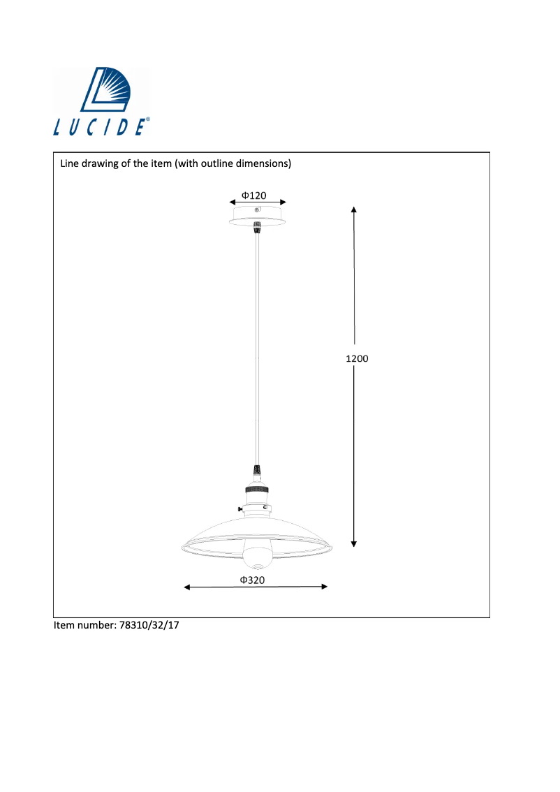 Page n°1 - Manuel utilisateur Lucide Bistro 78310/32/17
