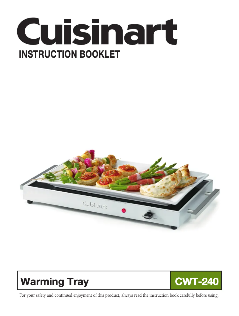 Page n°1 - Manuel utilisateur Cuisinart CWT-240