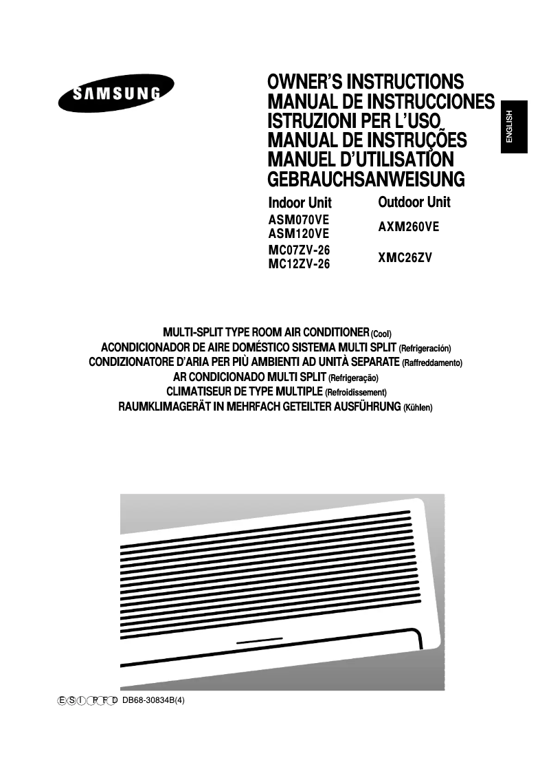 Page 1 de la notice Manuel utilisateur Samsung ASM120VE