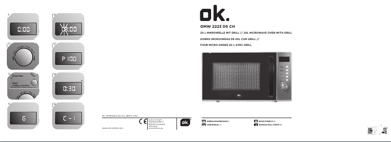 Page n°1 - Manuel utilisateur OK OMW 2223 DS CH