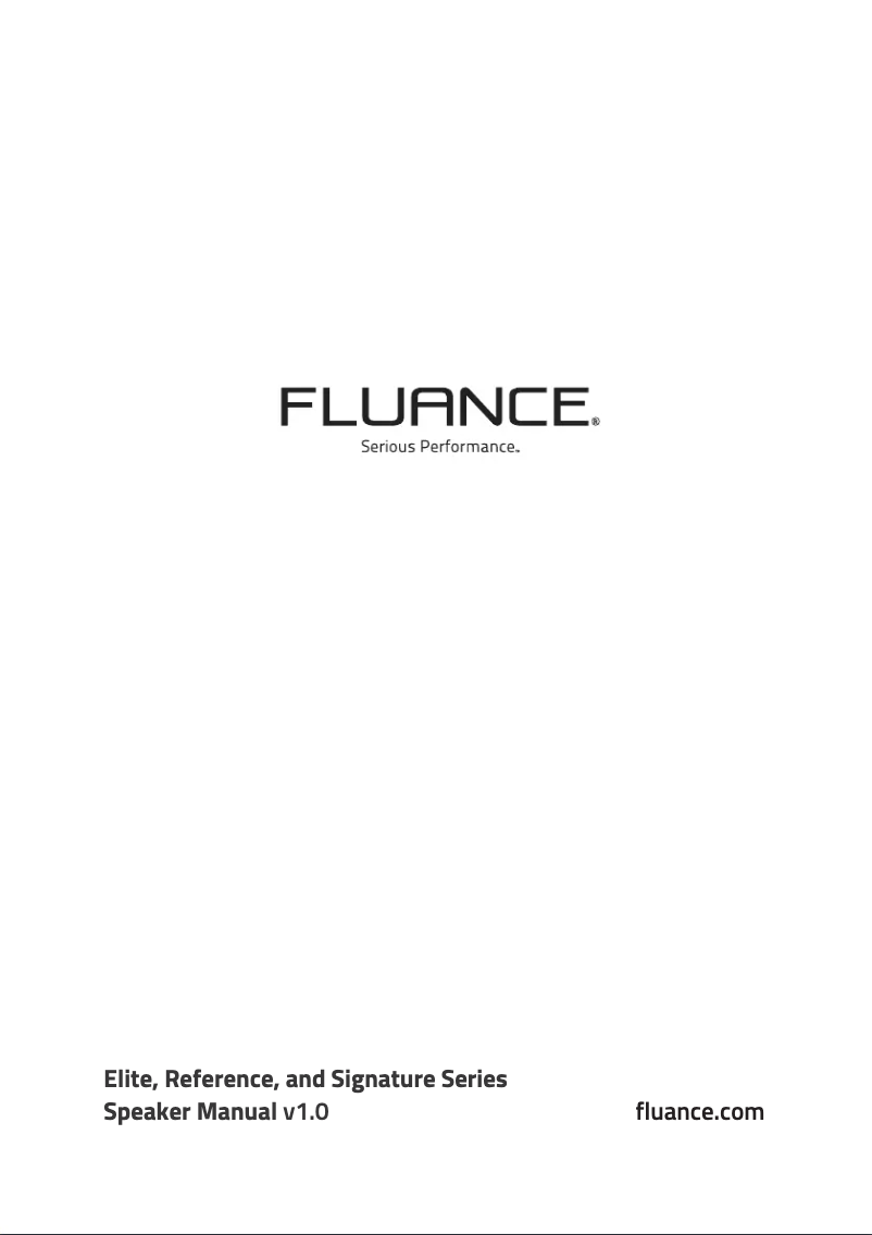 Page 1 de la notice Manuel utilisateur Fluance XL8CW