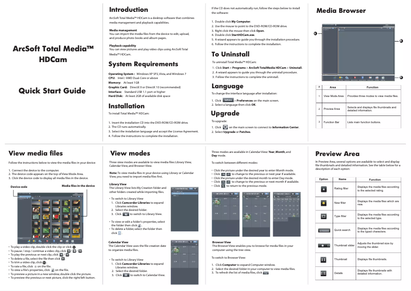 Image de la première page du manuel de l'appareil HD525