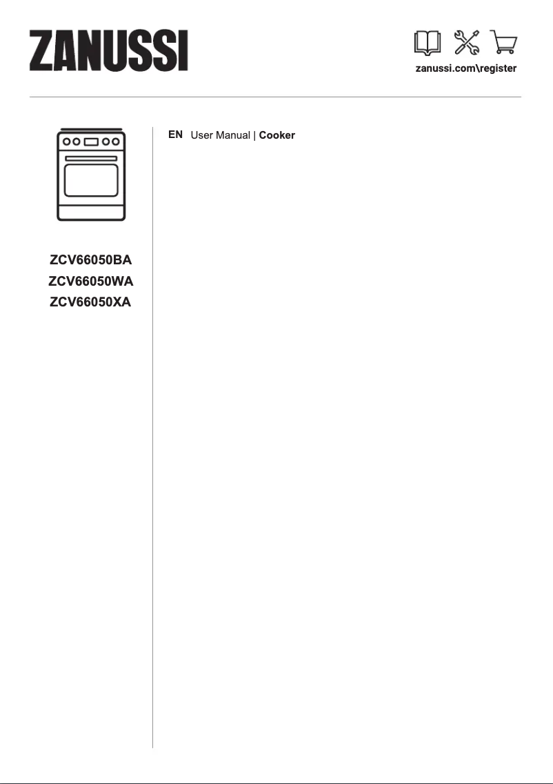 Page 1 de la notice Manuel utilisateur Zanussi ZCV66050WA