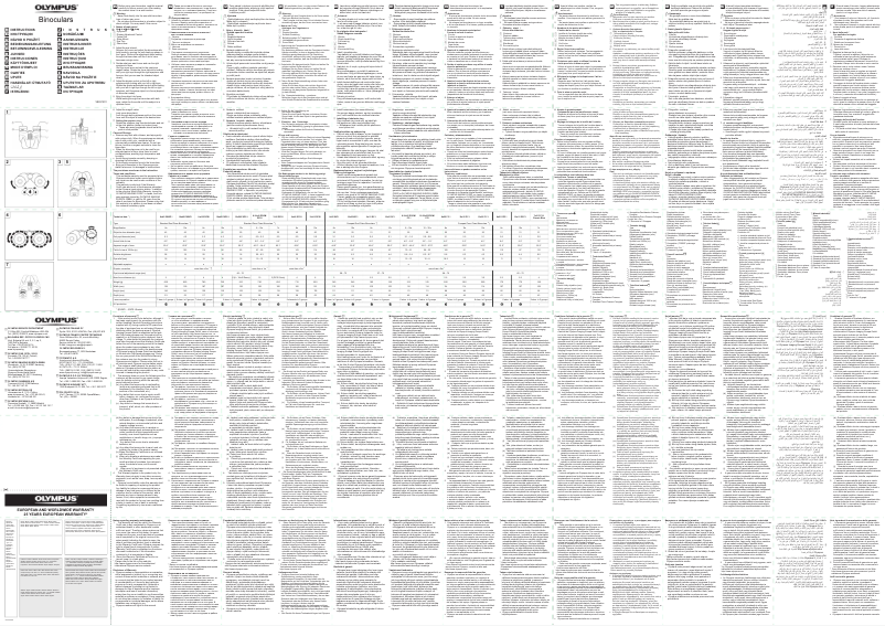 Página 1 del manual Manual de instrucciones Olympus 8×40 DPS I