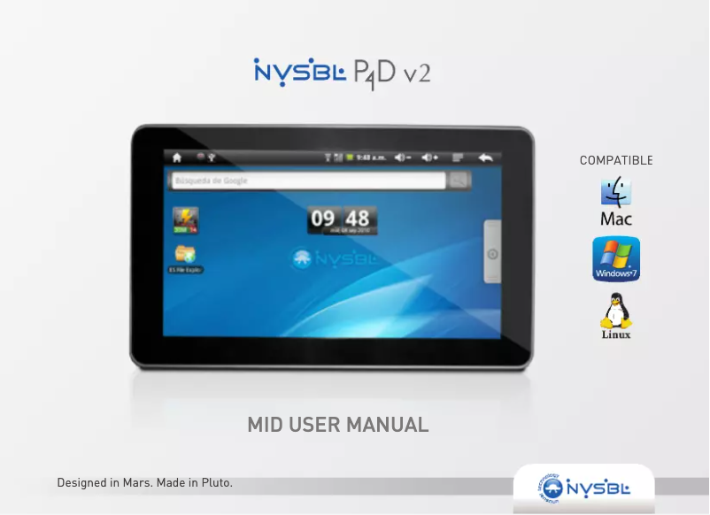 Image de la première page du manuel de l'appareil P4D v2