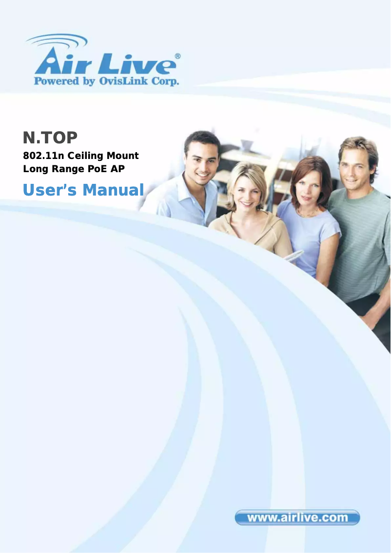 Image de la première page du manuel de l'appareil 802.11n Long Range PoE AP