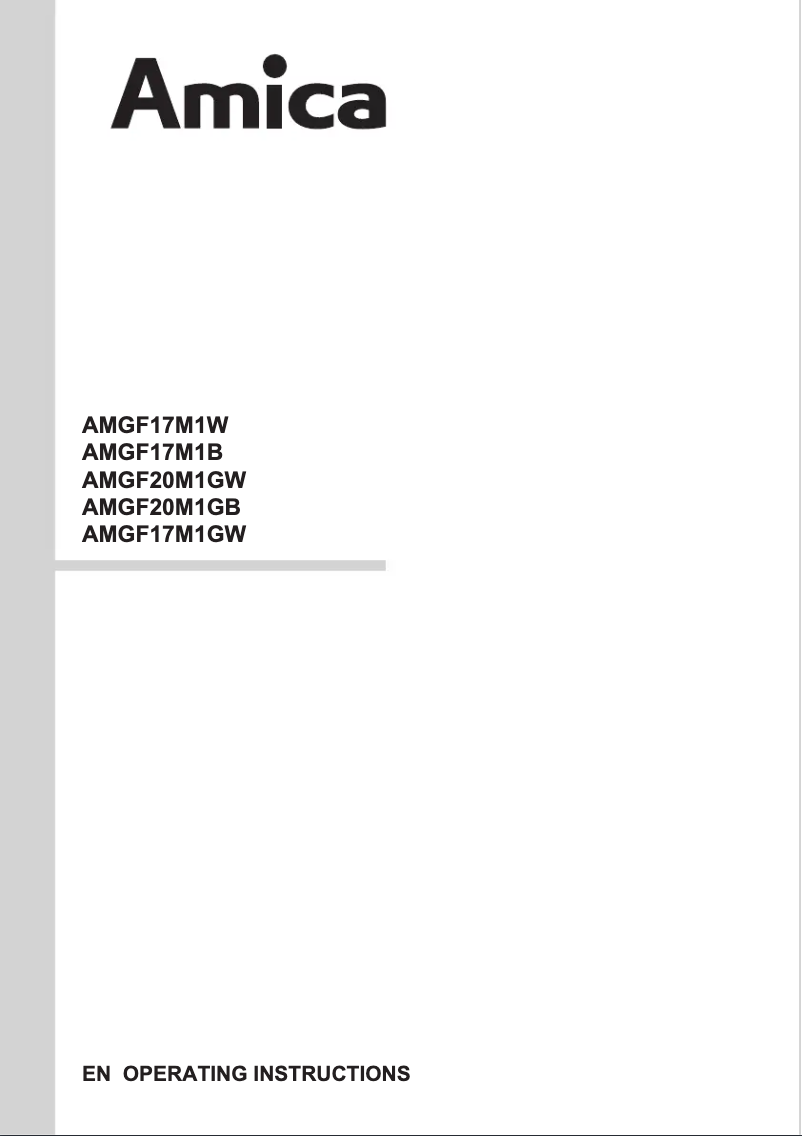 Image de la première page du manuel de l'appareil AMGF20M1GW