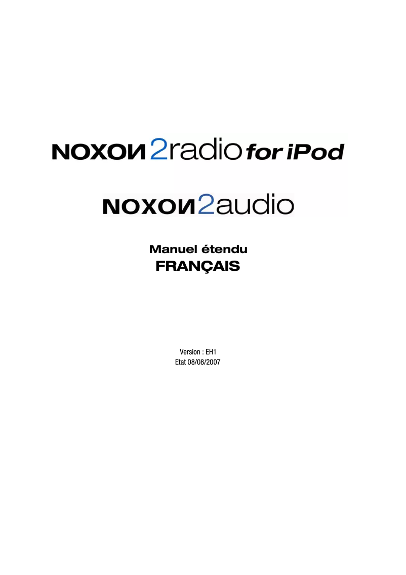 Página 1 del manual Manual de usuario Terratec Noxon 2 radio for iPod