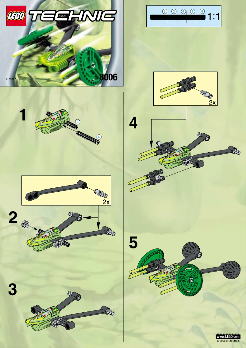 Page n°1 - Manuel utilisateur Lego Roboriders 8006