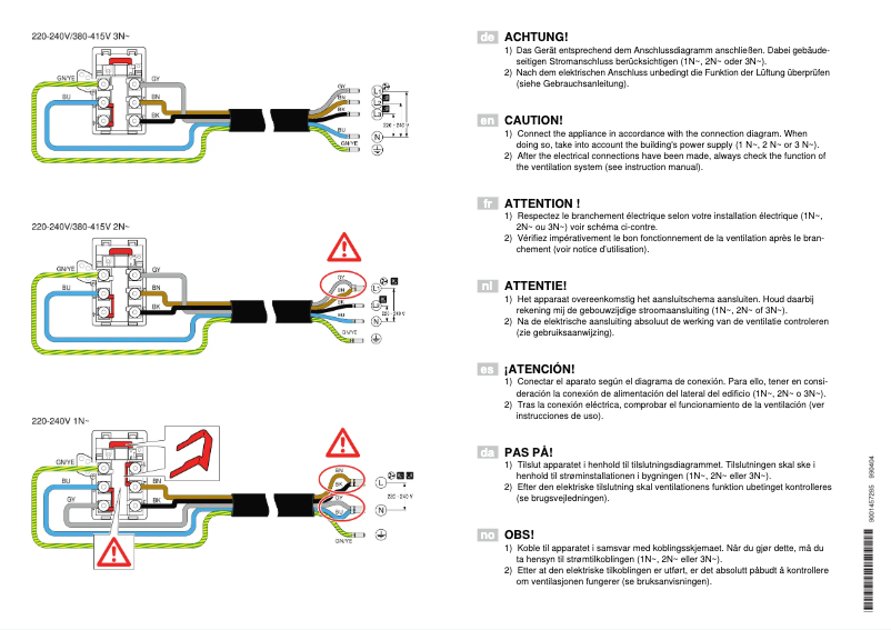 Page 1 de la notice Guide d'installation Neff T58TS6BN0
