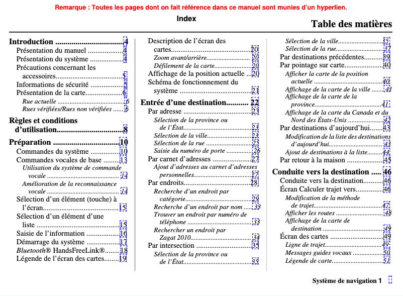 Page 1 de la notice Manuel utilisateur Honda Accord Coupe L4 (2011)