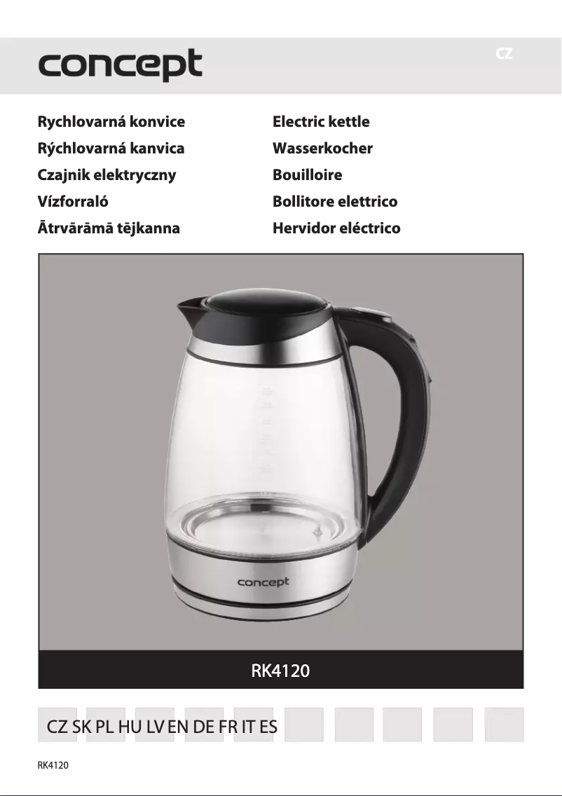 Image de la première page du manuel de l'appareil RK4120