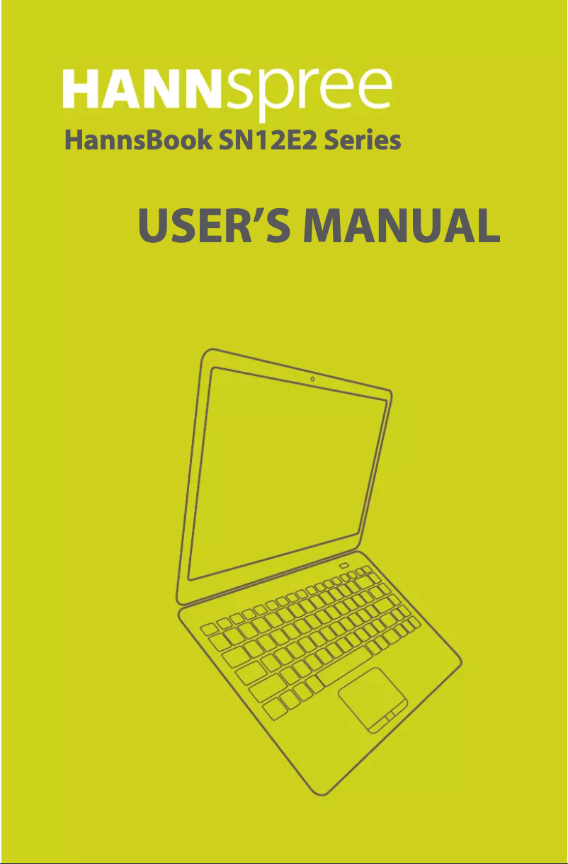 Image de la première page du manuel de l'appareil HANNSbook SN12E22B8D