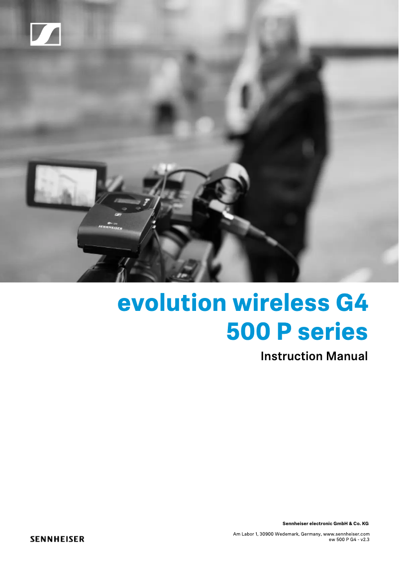 Page n°1 - Manuel utilisateur Sennheiser SKP 500 G4