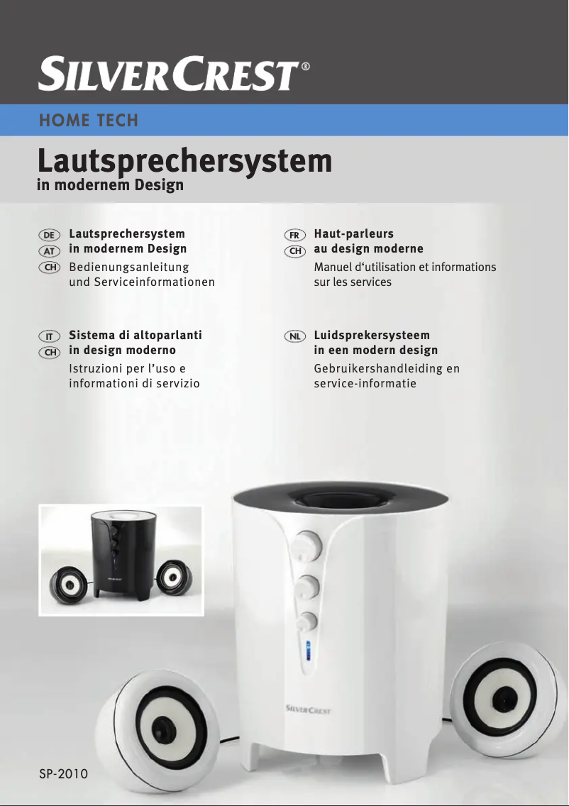 Image de la première page du manuel de l'appareil SP-2010