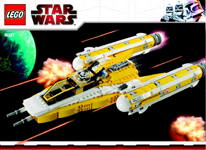 Image de la première page du manuel de l'appareil Anakin's Y-wing Starfighter (TM)