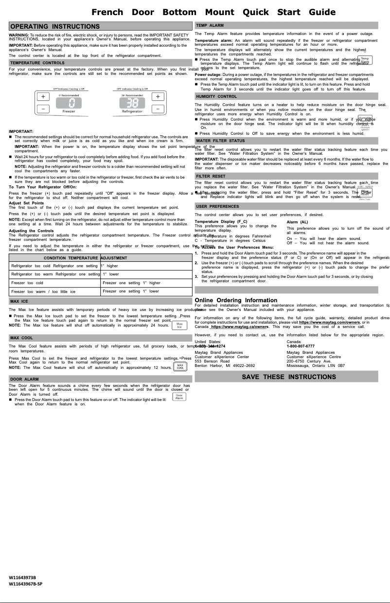 Image de la première page du manuel de l'appareil MRFF4236RZ