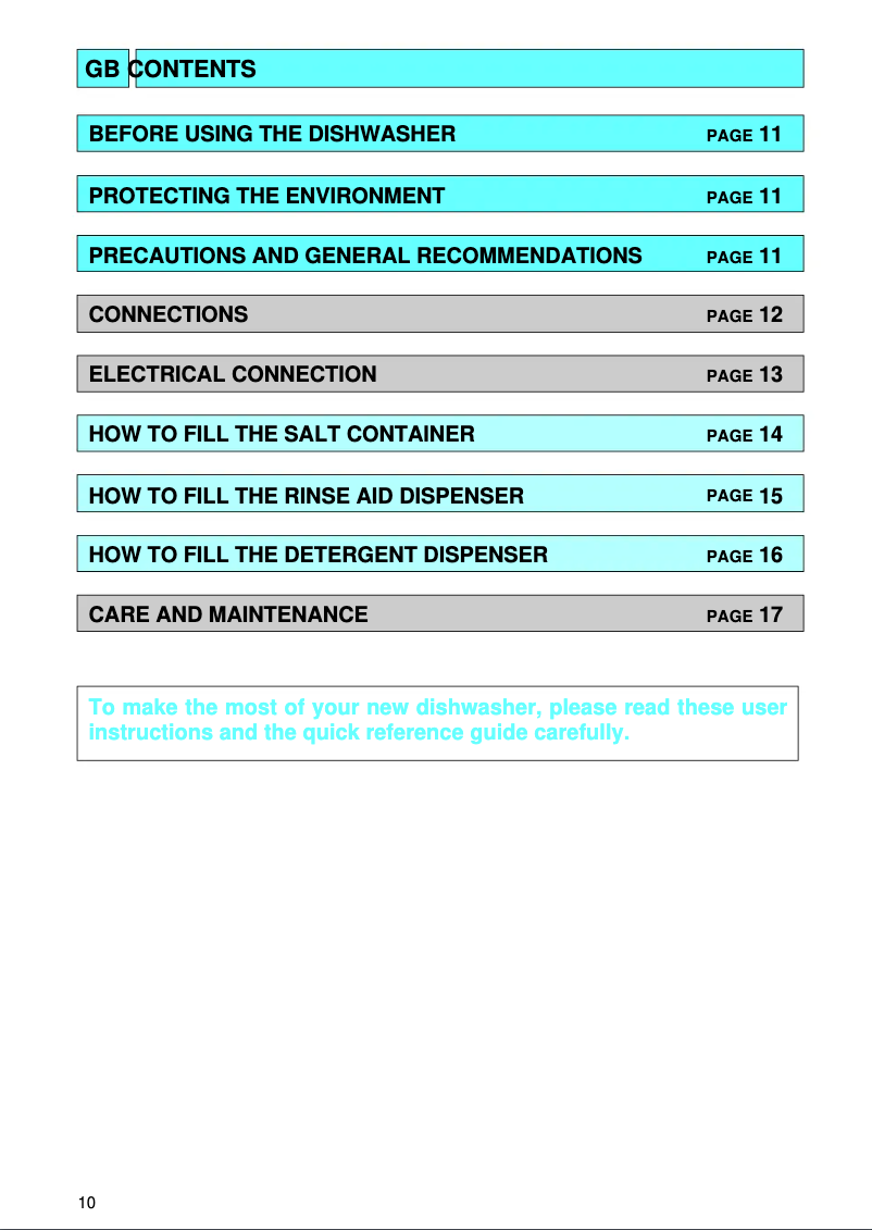 Page 1 de la notice Manuel utilisateur Bauknecht GSI 5043 W BR