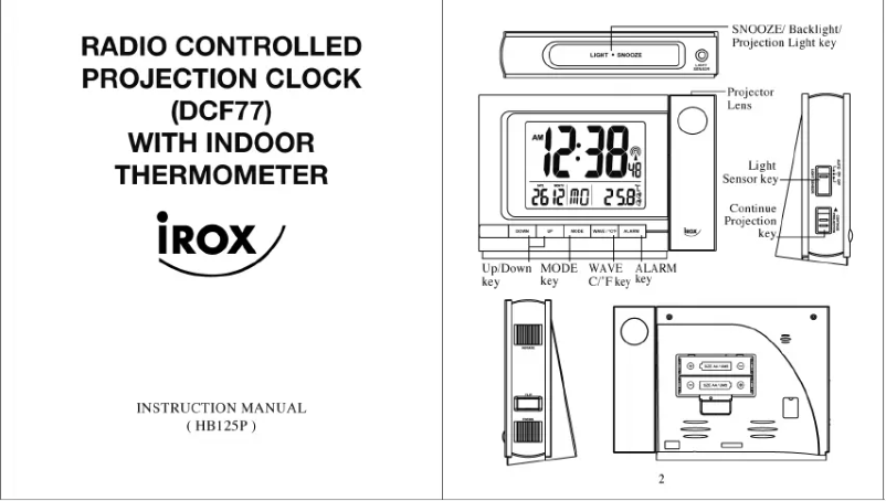 Página 1 del manual Manual de usuario Irox HB125P