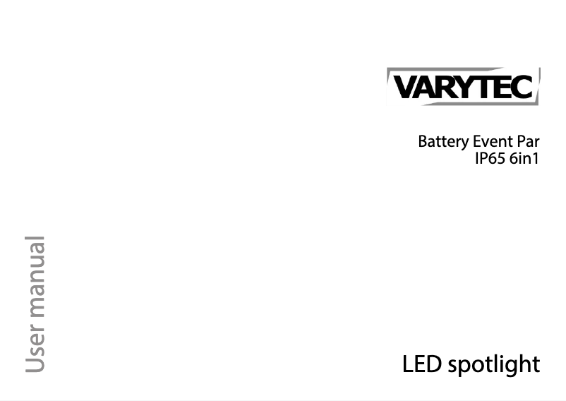 Image de la première page du manuel de l'appareil Battery Event PAR IP65