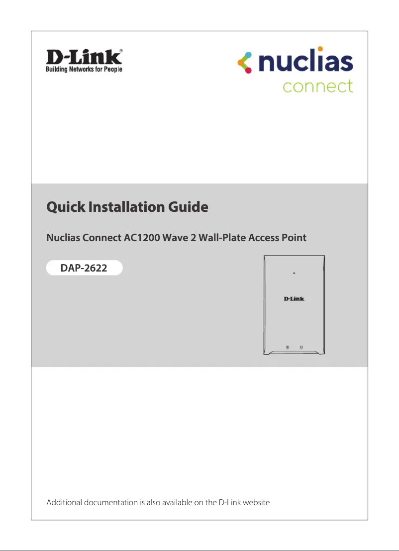 Image de la première page du manuel de l'appareil DAP-2622
