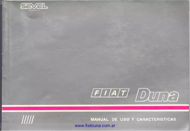 Image de la première page du manuel de l'appareil Duna (1991)