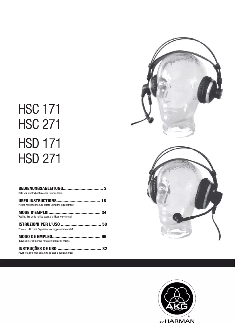 Image de la première page du manuel de l'appareil HSD 271
