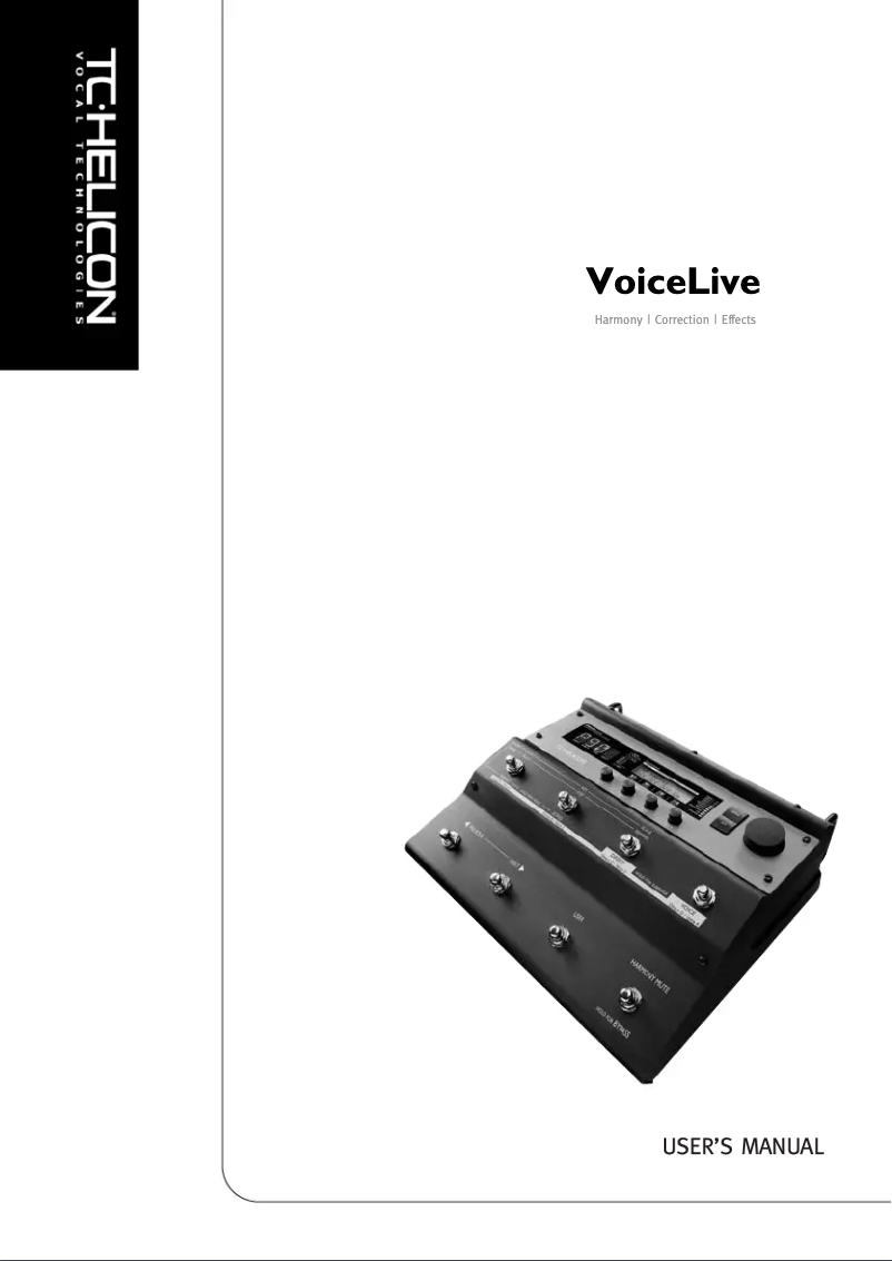 Página 1 del manual Manual de usuario TC Helicon Voicelive