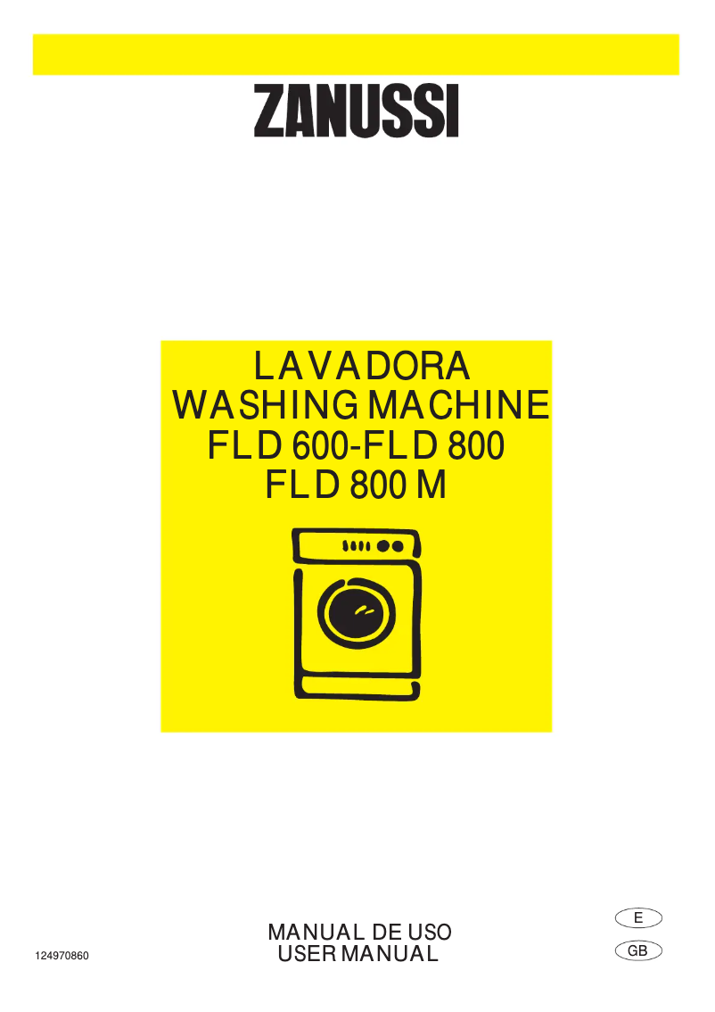Page n°1 - Manuel utilisateur Zanussi FLD 800 M