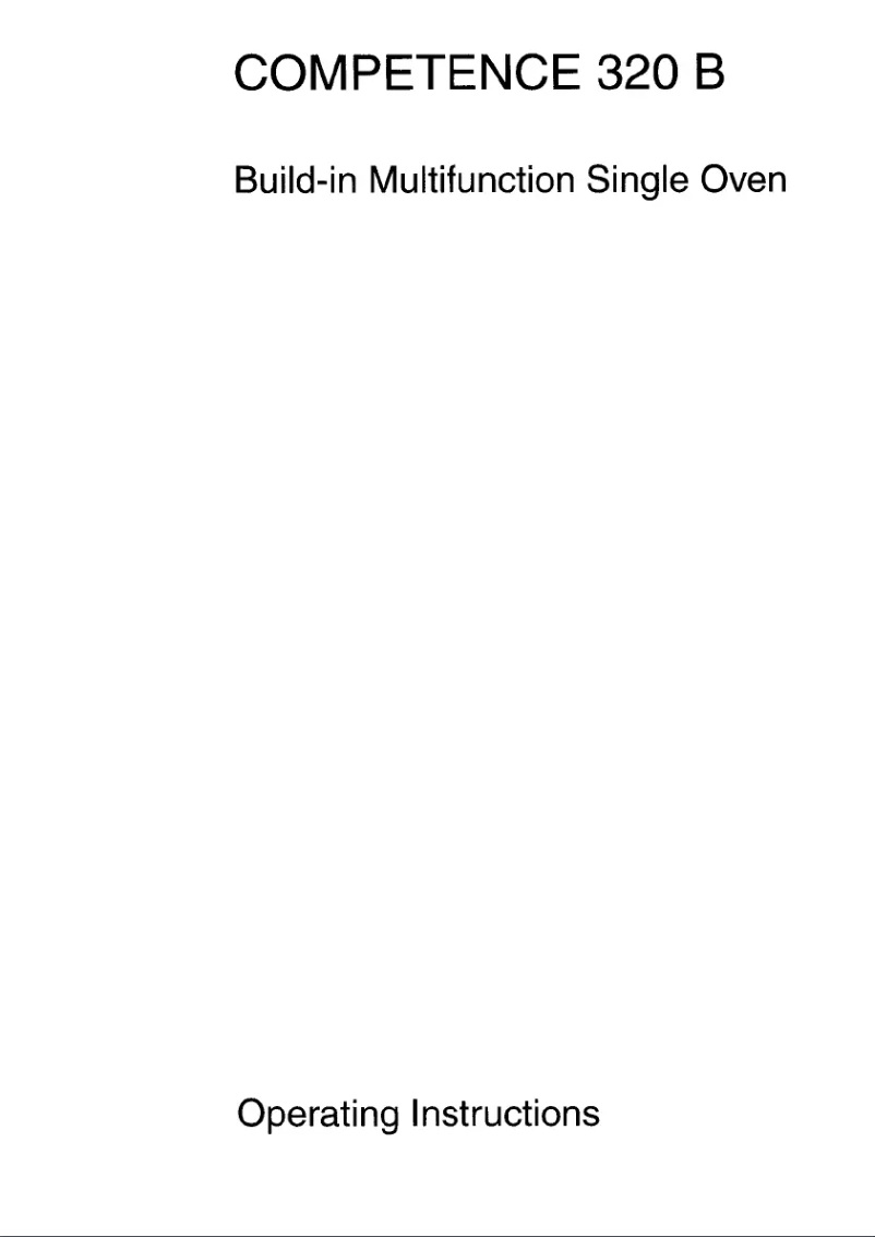 Image de la première page du manuel de l'appareil Competence 320B D