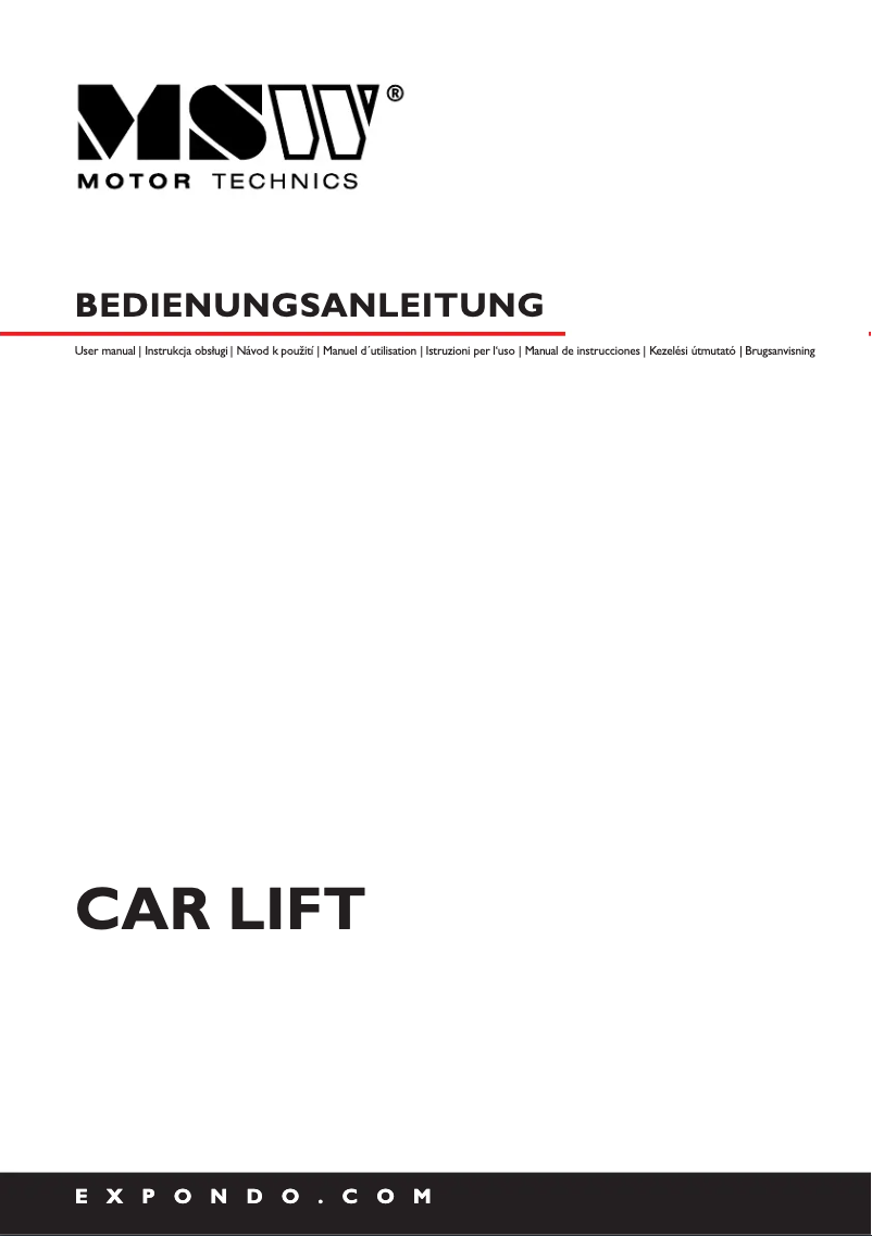 Page 1 de la notice Manuel utilisateur MSW MSW-HB-1500N