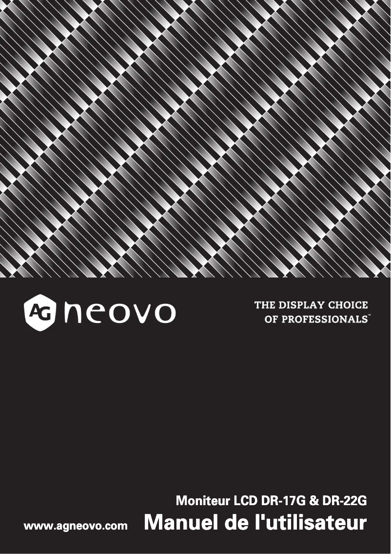Page 1 de la notice Manuel utilisateur AG Neovo DR-22G