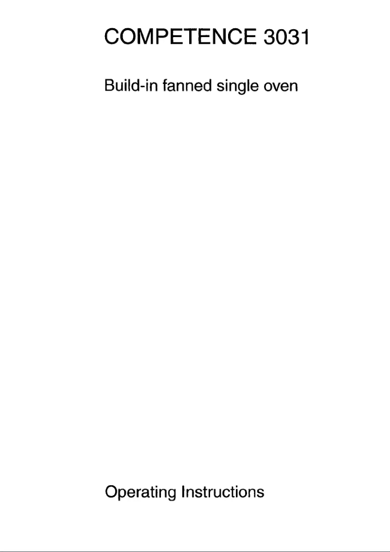 Page n°1 - Manuel utilisateur AEG Competence 3031 B-b