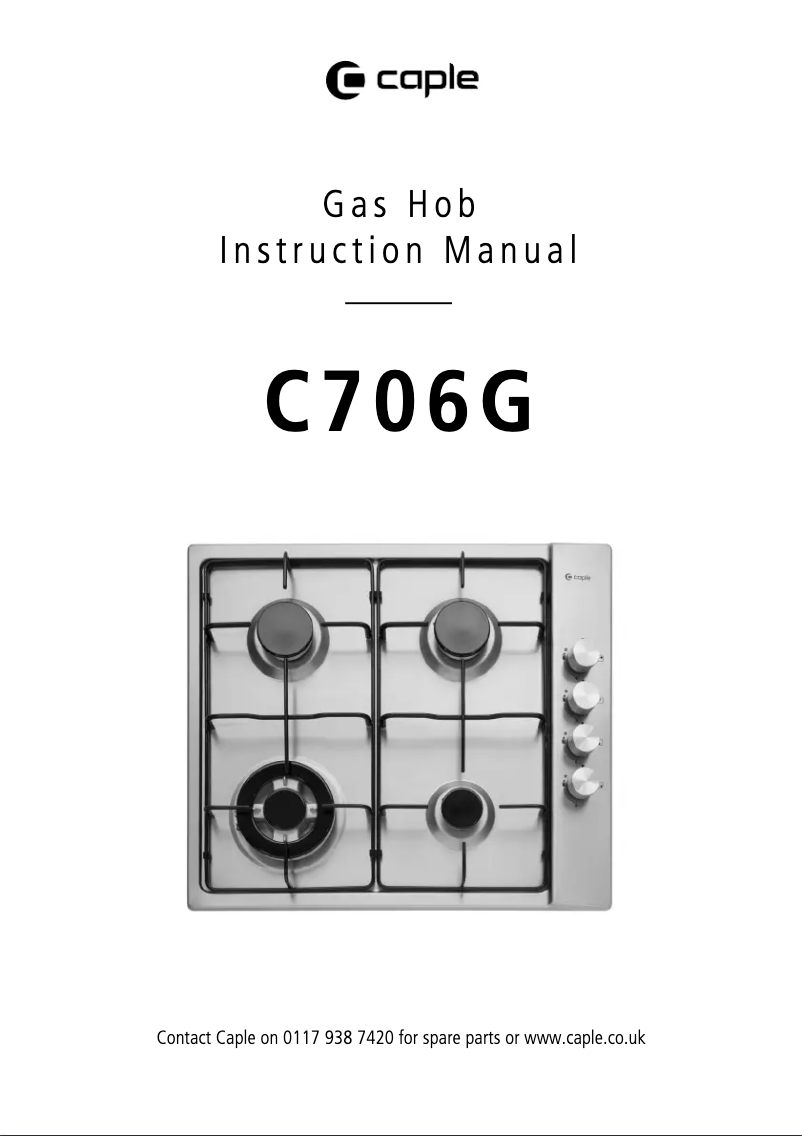 Image de la première page du manuel de l'appareil C706G