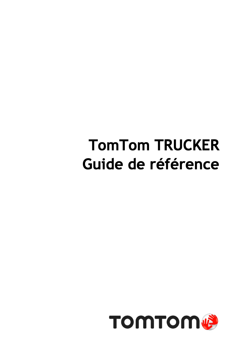 Image de la première page du manuel de l'appareil Trucker