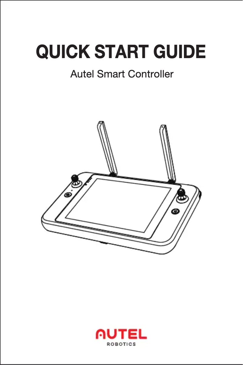Page 1 de la notice Manuel utilisateur Autel Smart Controller V2