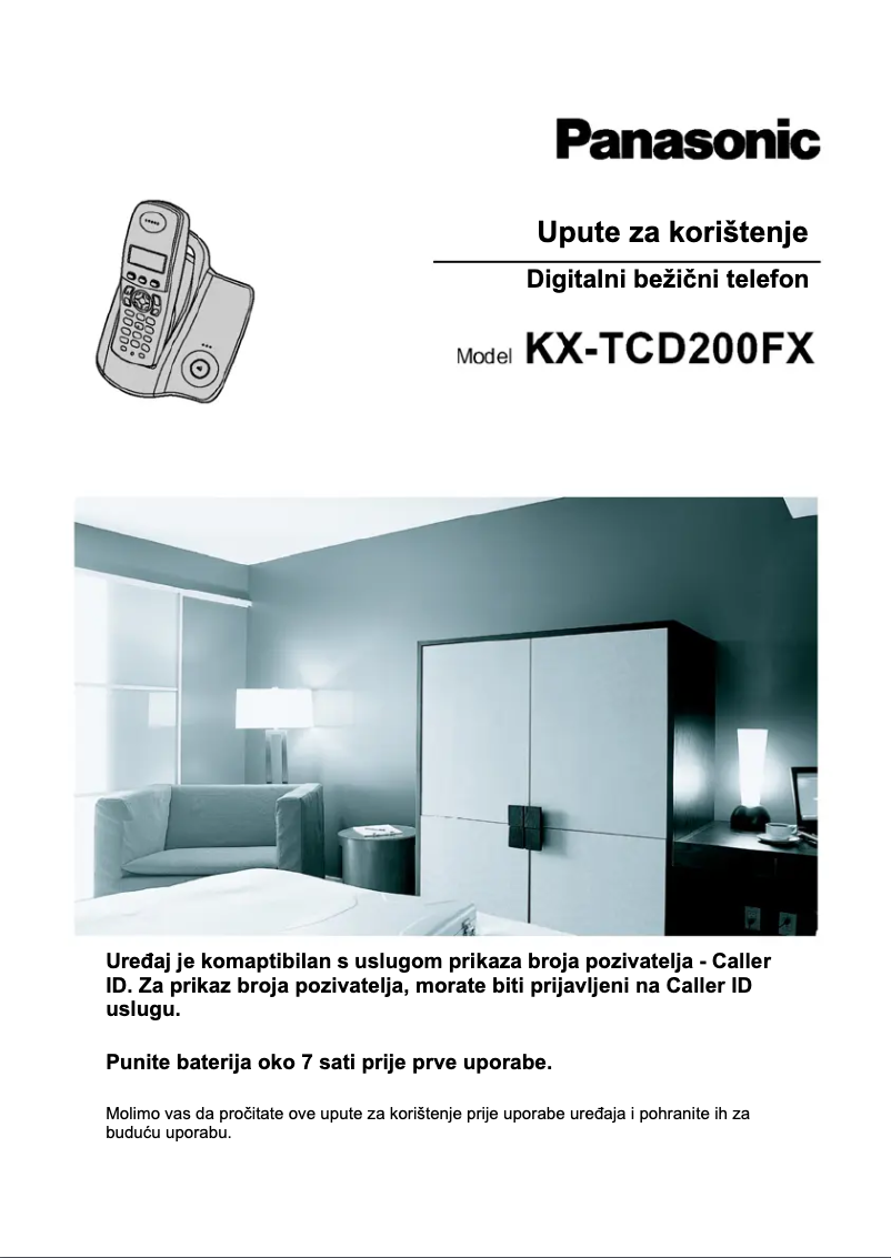 Imagen de la primera página del manual del dispositivo KX-TCD200FX