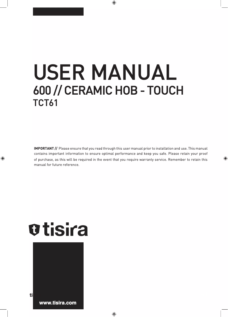 Image de la première page du manuel de l'appareil TCT61