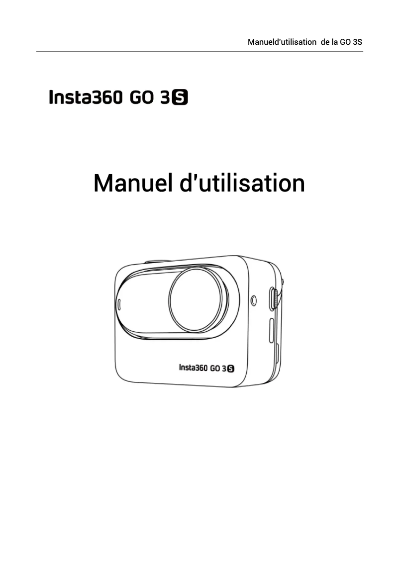 Image de la première page du manuel de l'appareil Go 3S