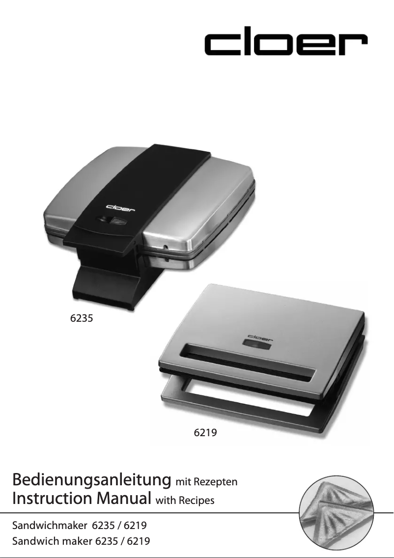 Image de la première page du manuel de l'appareil 6219