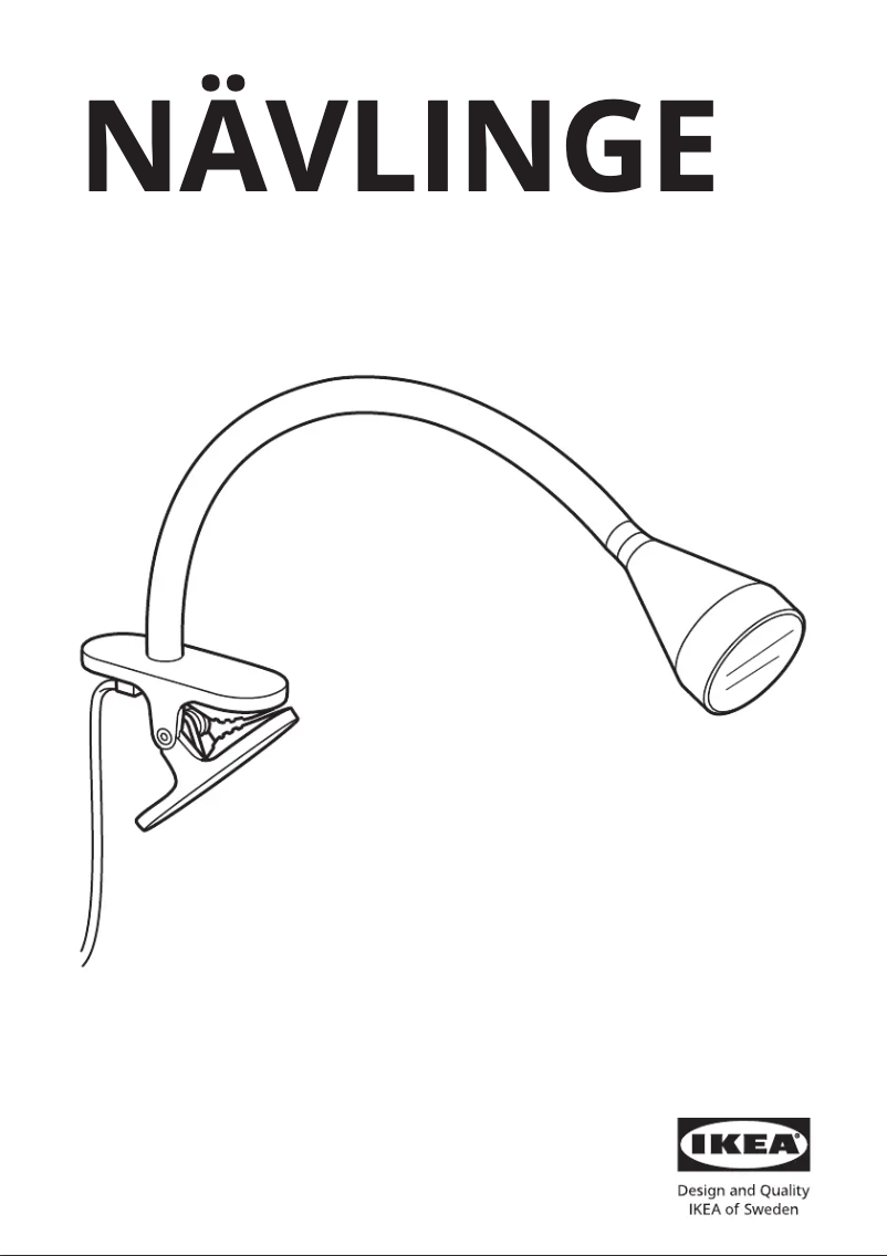 Image de la première page du manuel de l'appareil NÄVLINGE 204.498.95