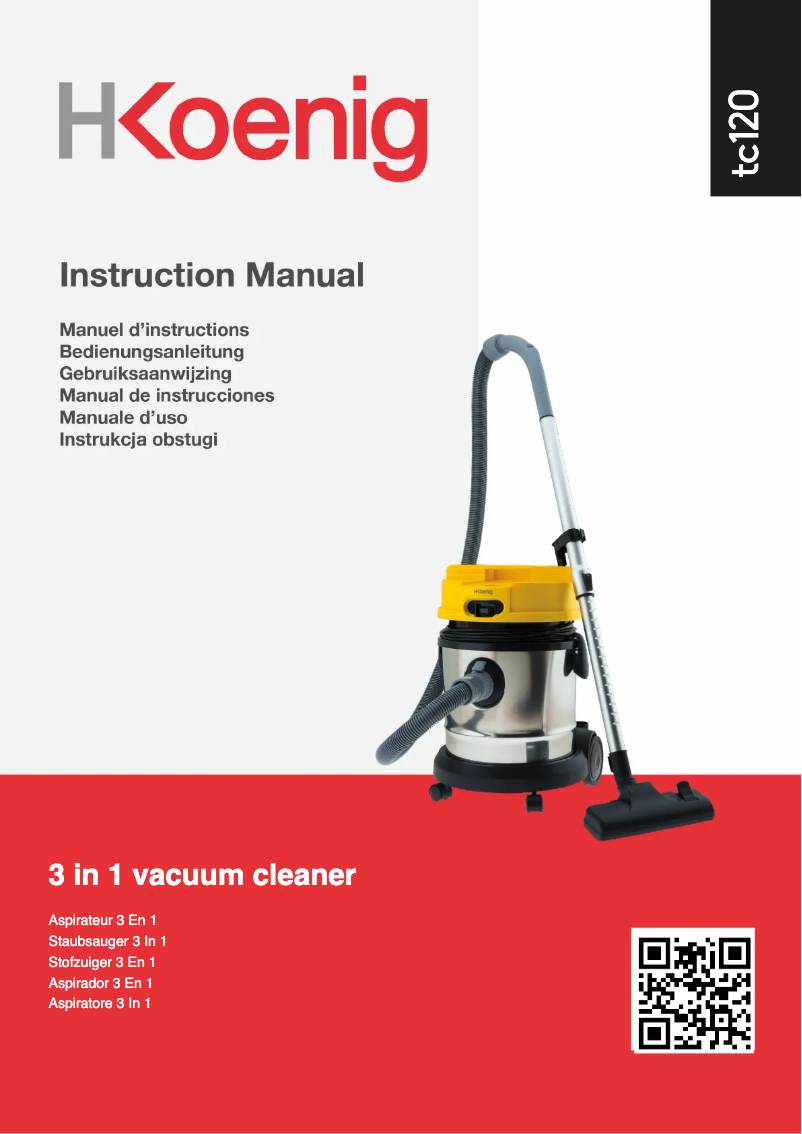Page 1 de la notice Manuel utilisateur H.Koenig TC120
