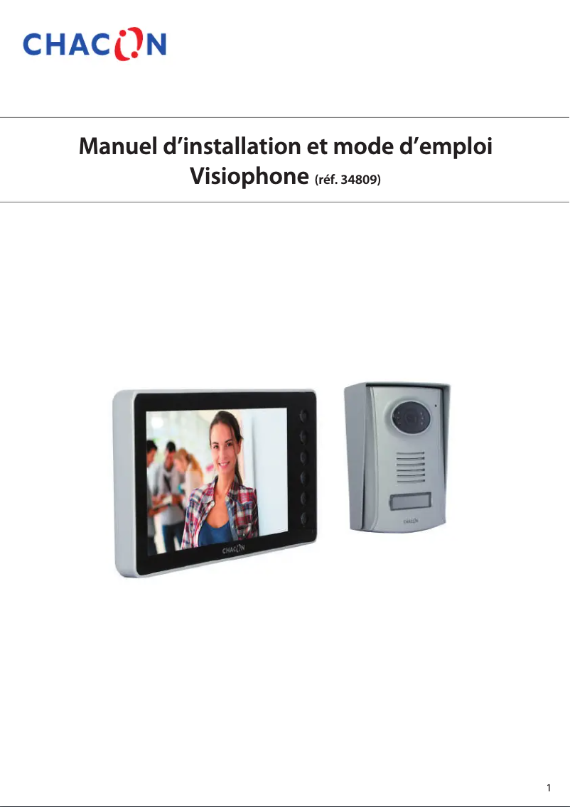 Image de la première page du manuel de l'appareil 34809